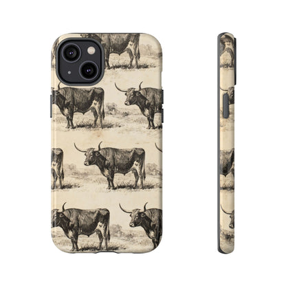 Vintage Longhorns Tough Case