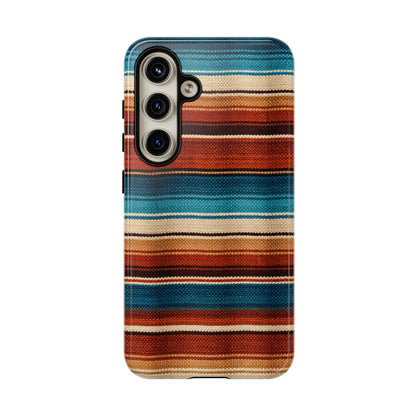 Turquoise + Orange Serape Tough Case