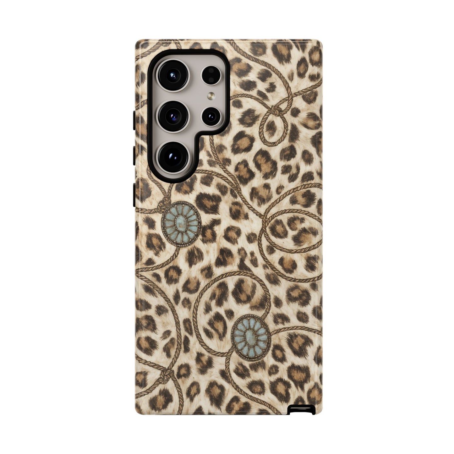 Leopard Rope Conchos Tough Case