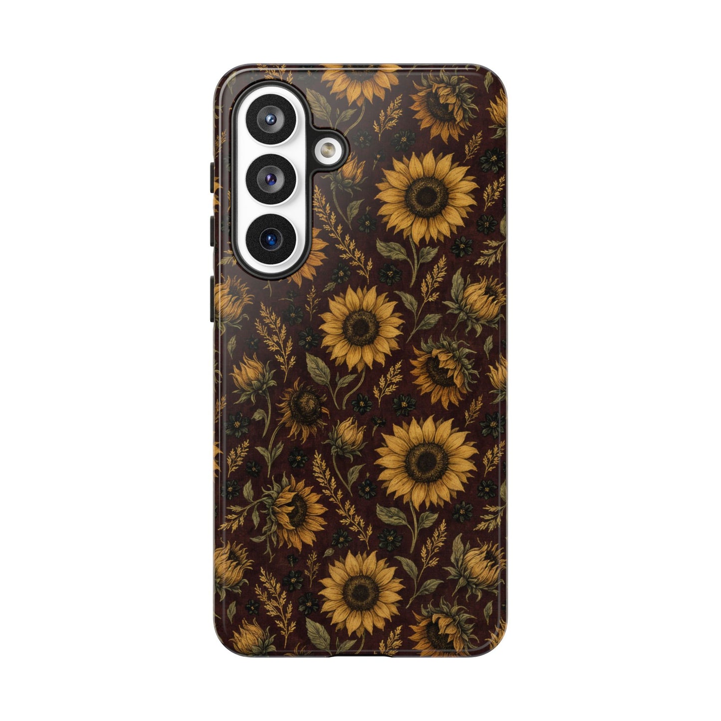 Burgundy Sunflowers Tough Case