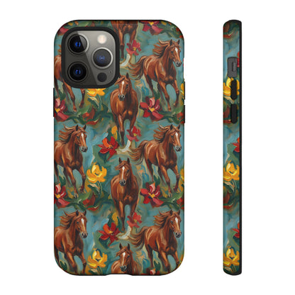 Oil Painted Horses Tough Case
