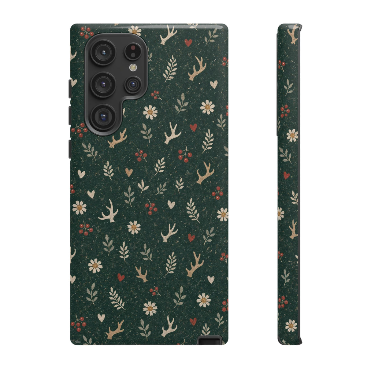 Antler Daisies Evergreen Tough Case