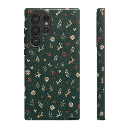 Antler Daisies Evergreen Tough Case