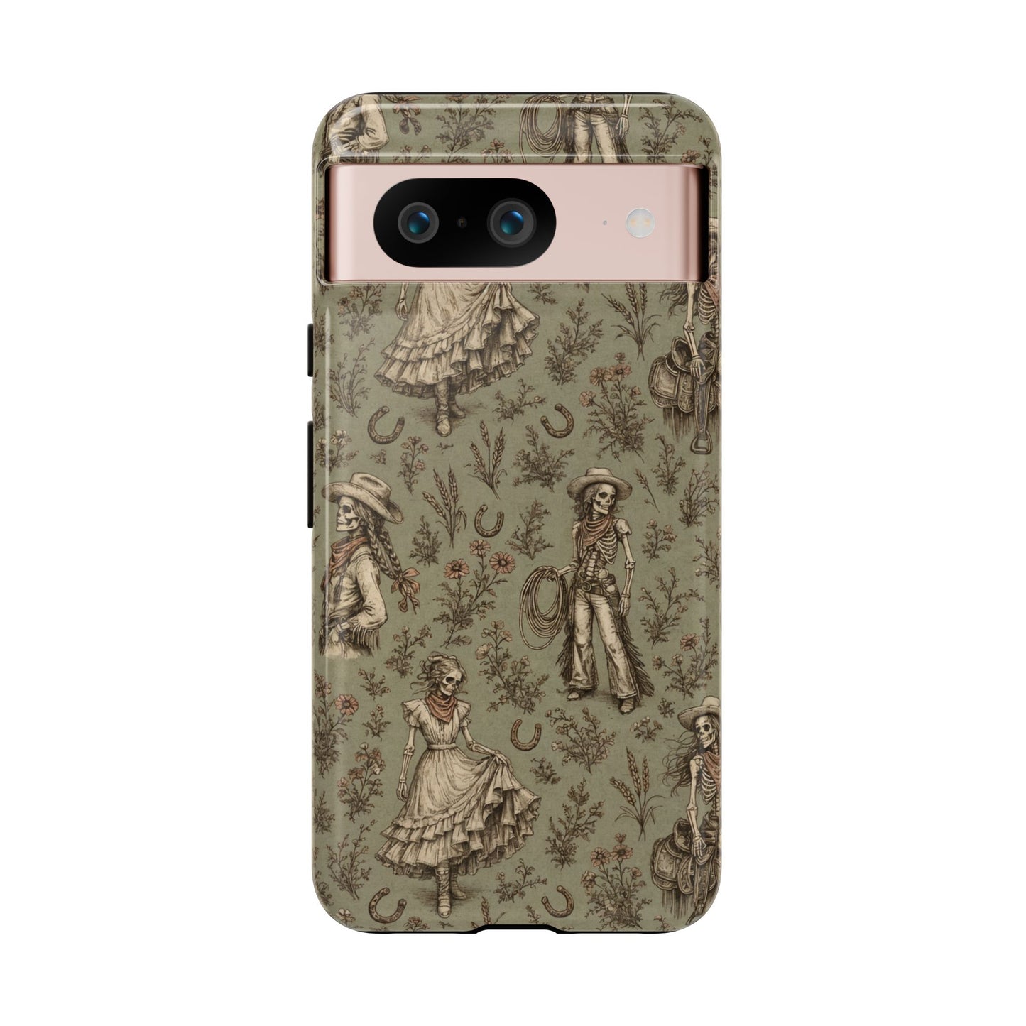 Skeleton Cowgirl Toile Tough Case