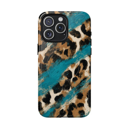 Turquoise Leopard Magnetic Case