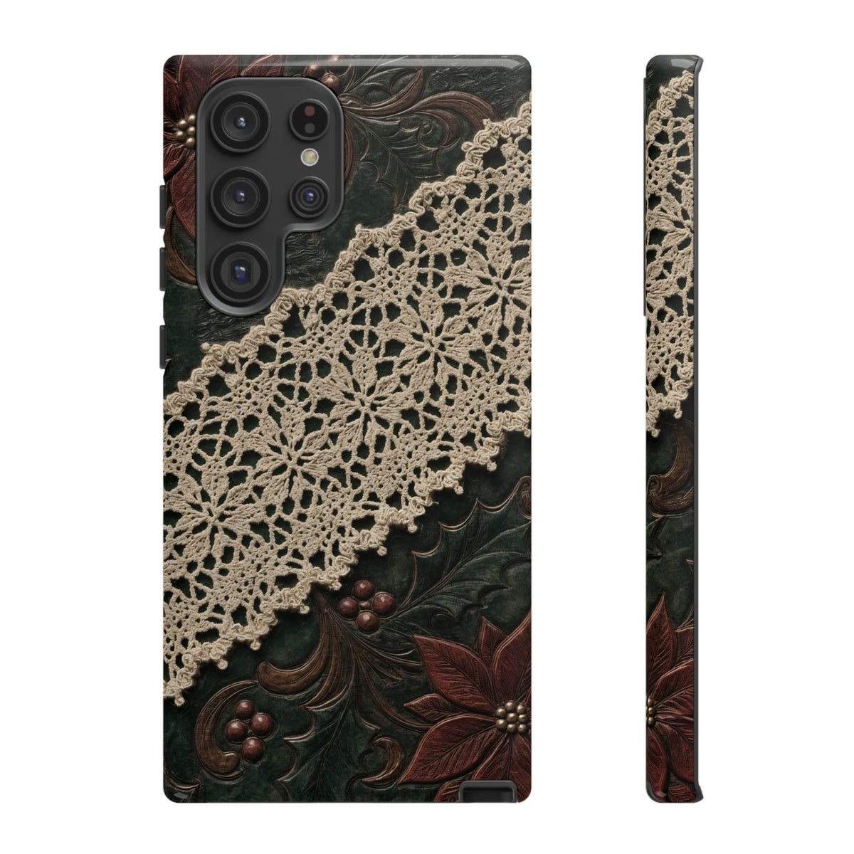 Poinsettia Lace Tough Case
