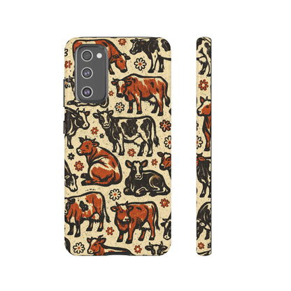 Retro Cows Tough Case