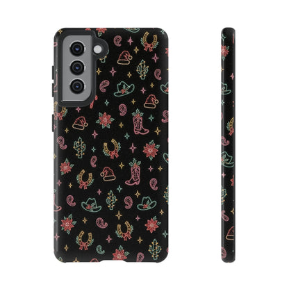 Neon Holiday Doodles Tough Case