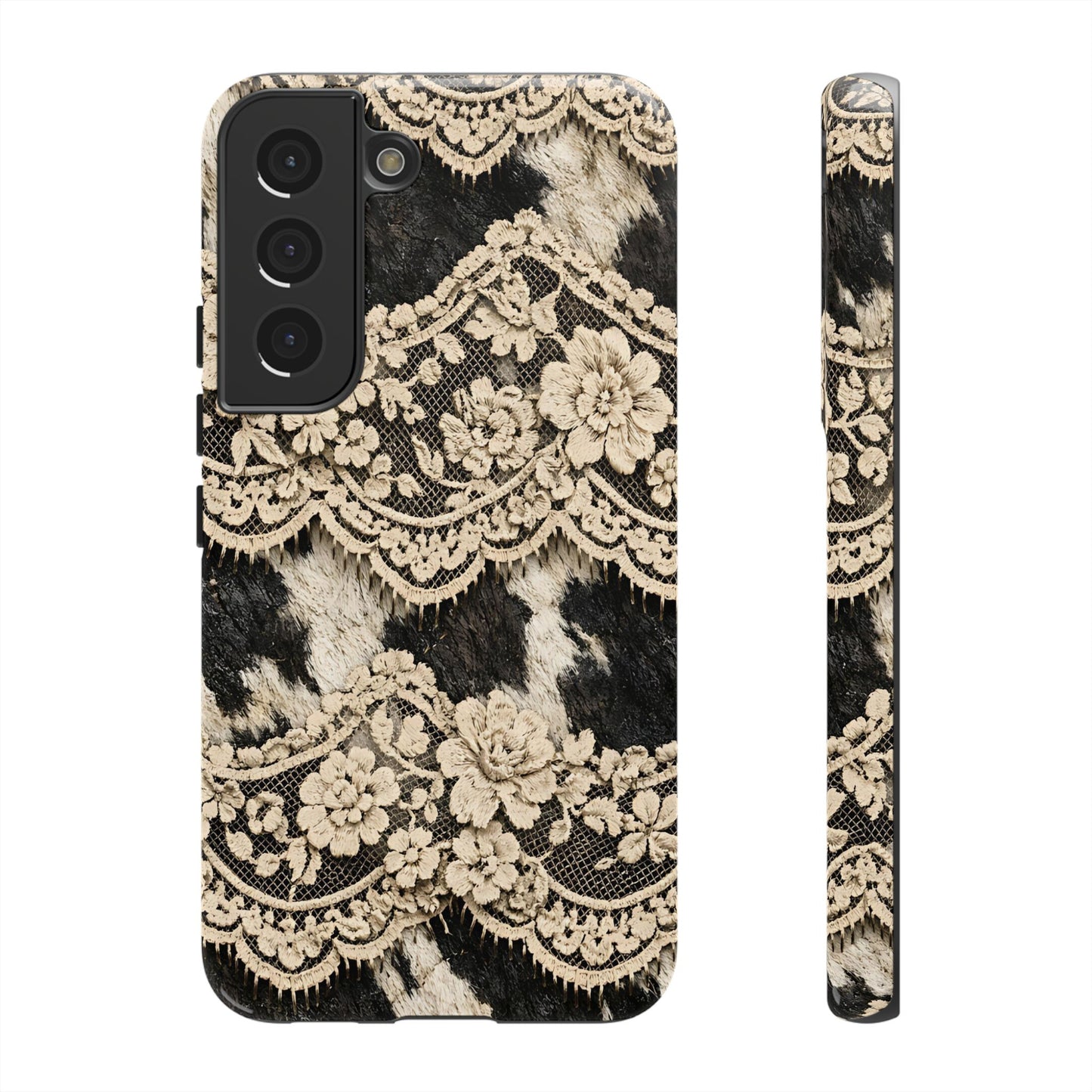 Cowhide Lace Tough Case