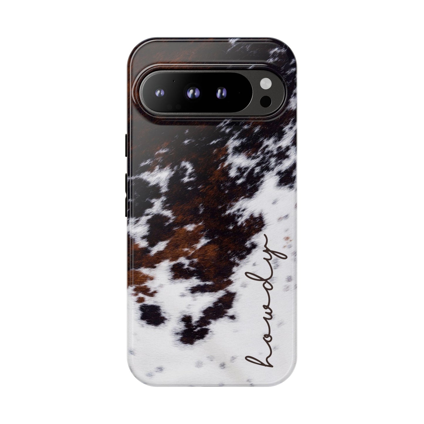 Howdy Cowhide Tough Phone Case