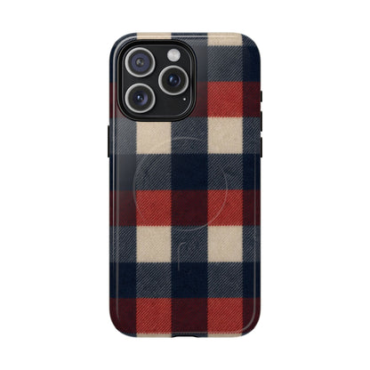 Patriotic Plaid Magnetic Case