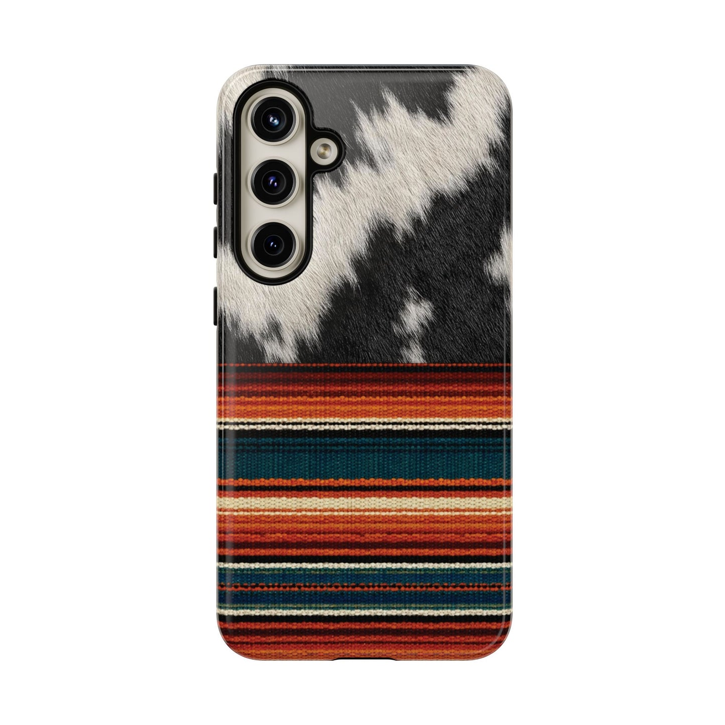 Cowhide + Serape Stripe Tough Case