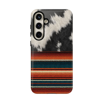Cowhide + Serape Stripe Tough Case
