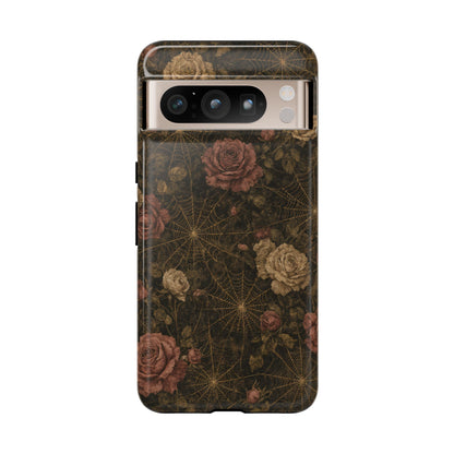 Spiderweb Rose Tough Case