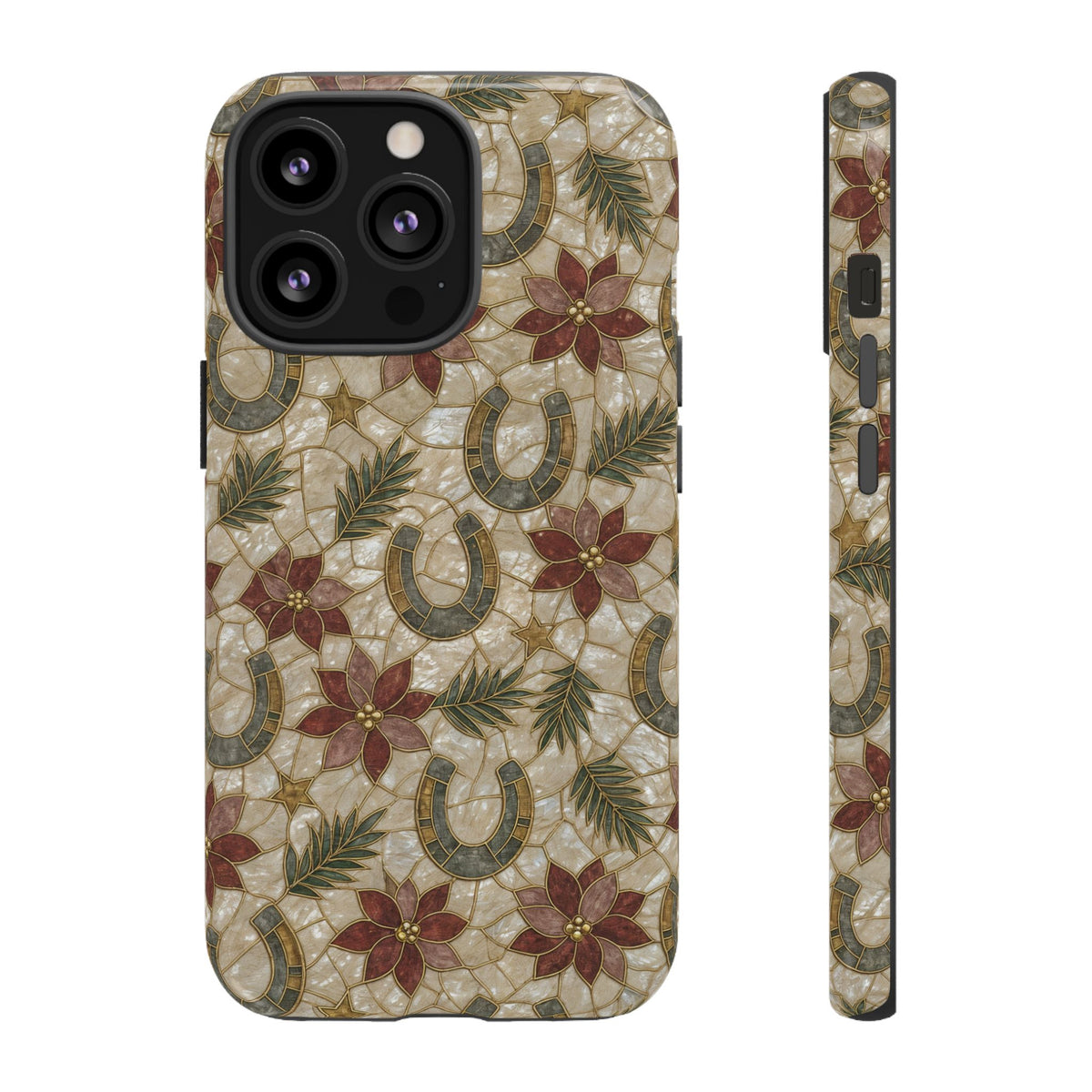 Pearl Horseshoe Poinsettia Tough Case