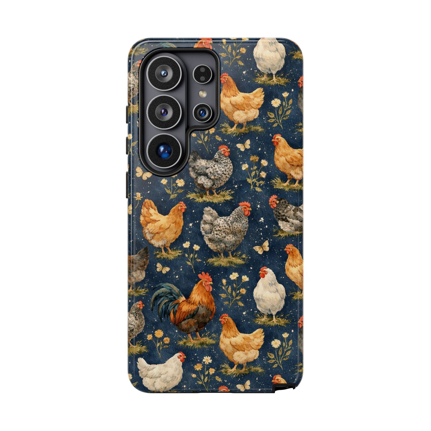 Indigo Chickens Tough Case