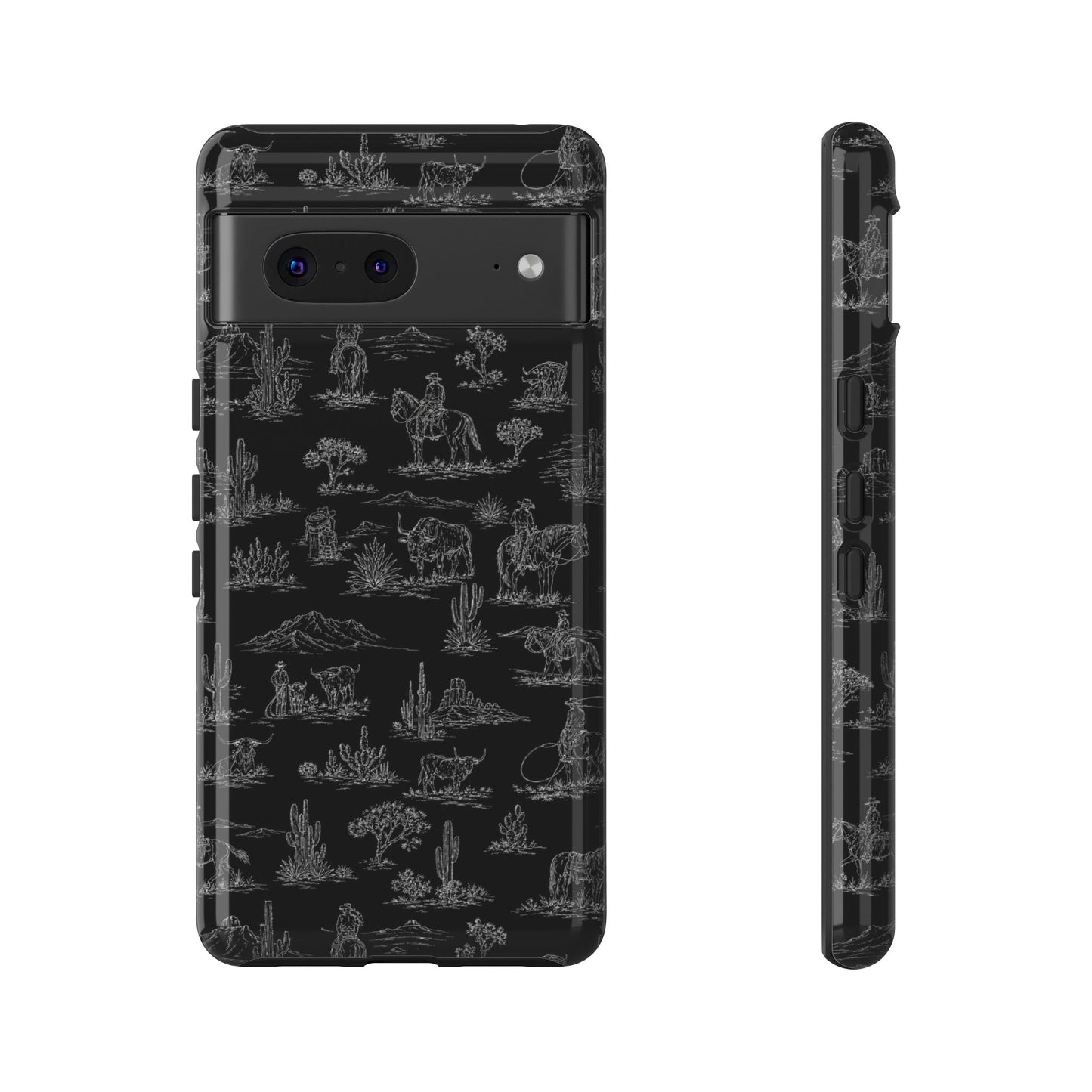 Midnight Toile Tough Case