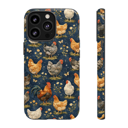 Indigo Chickens Tough Case