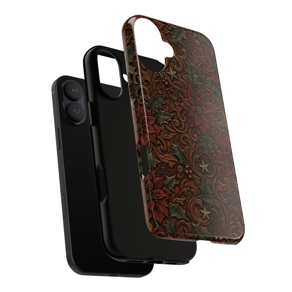 Tooled Poinsettia Tough Case