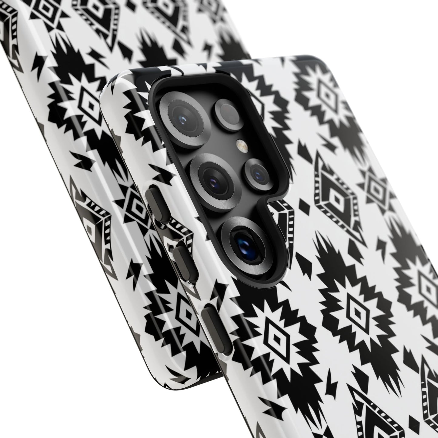 Black White Aztec Tough Phone Case