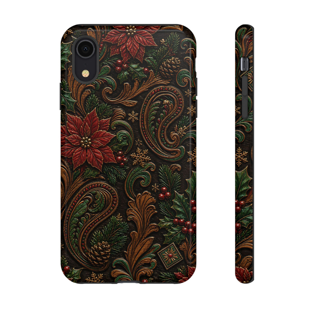 Carved Christmas Paisley Tough Case