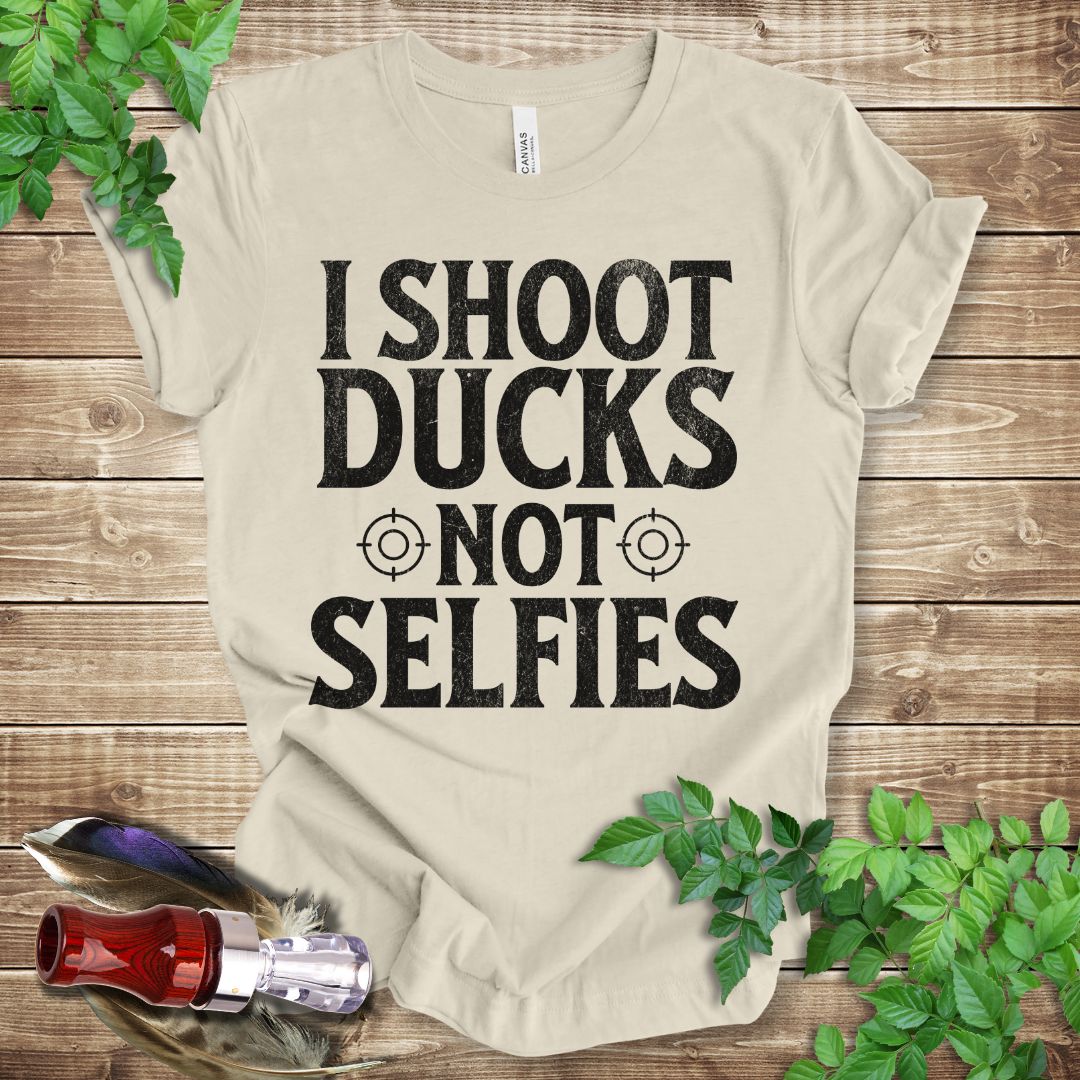 I Shoot Ducks Not Selfies T-shirt