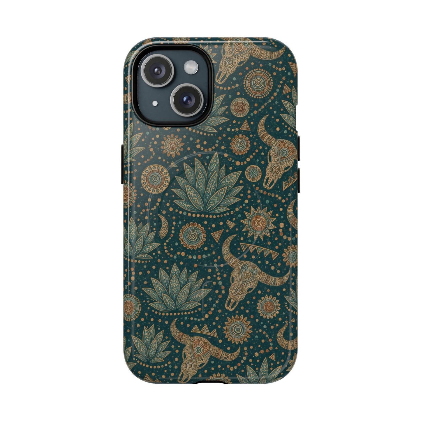 Ornate Skull Magnetic Case