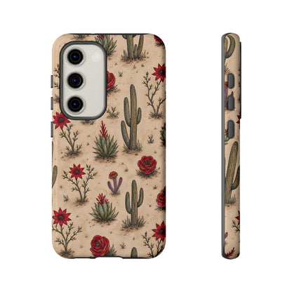 Red Bloom Desert Tough Case