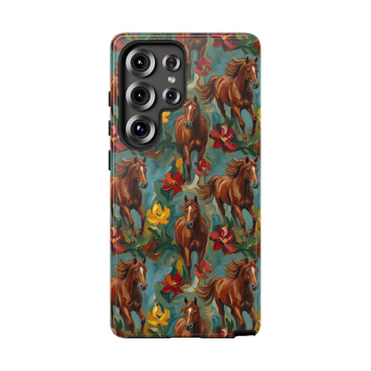 Oil Painted Horses Tough Case
