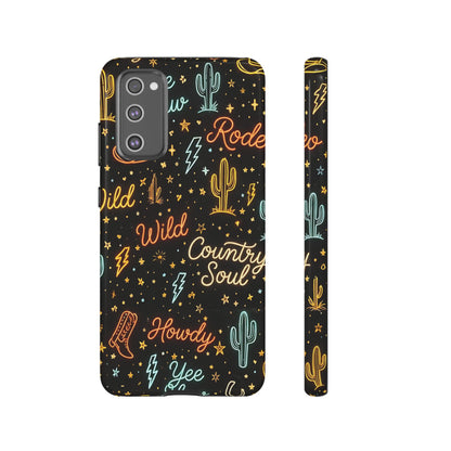 Neon Western Script Tough Case