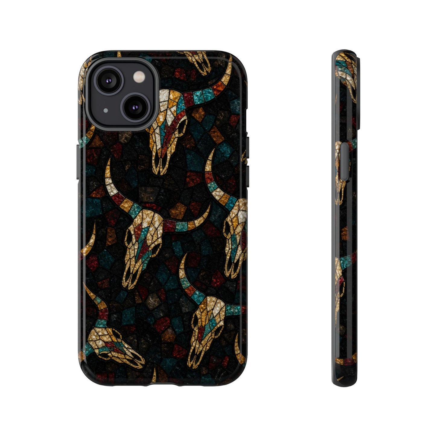 Stained Bull Skull Tough Case