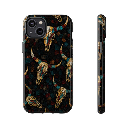 Stained Bull Skull Tough Case