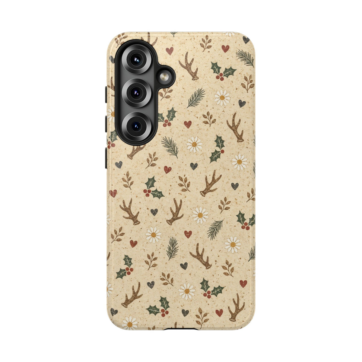 Antler Daisies Christmas Tough Case