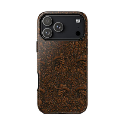 Tooled Skeleton Cowgirl Tough Case