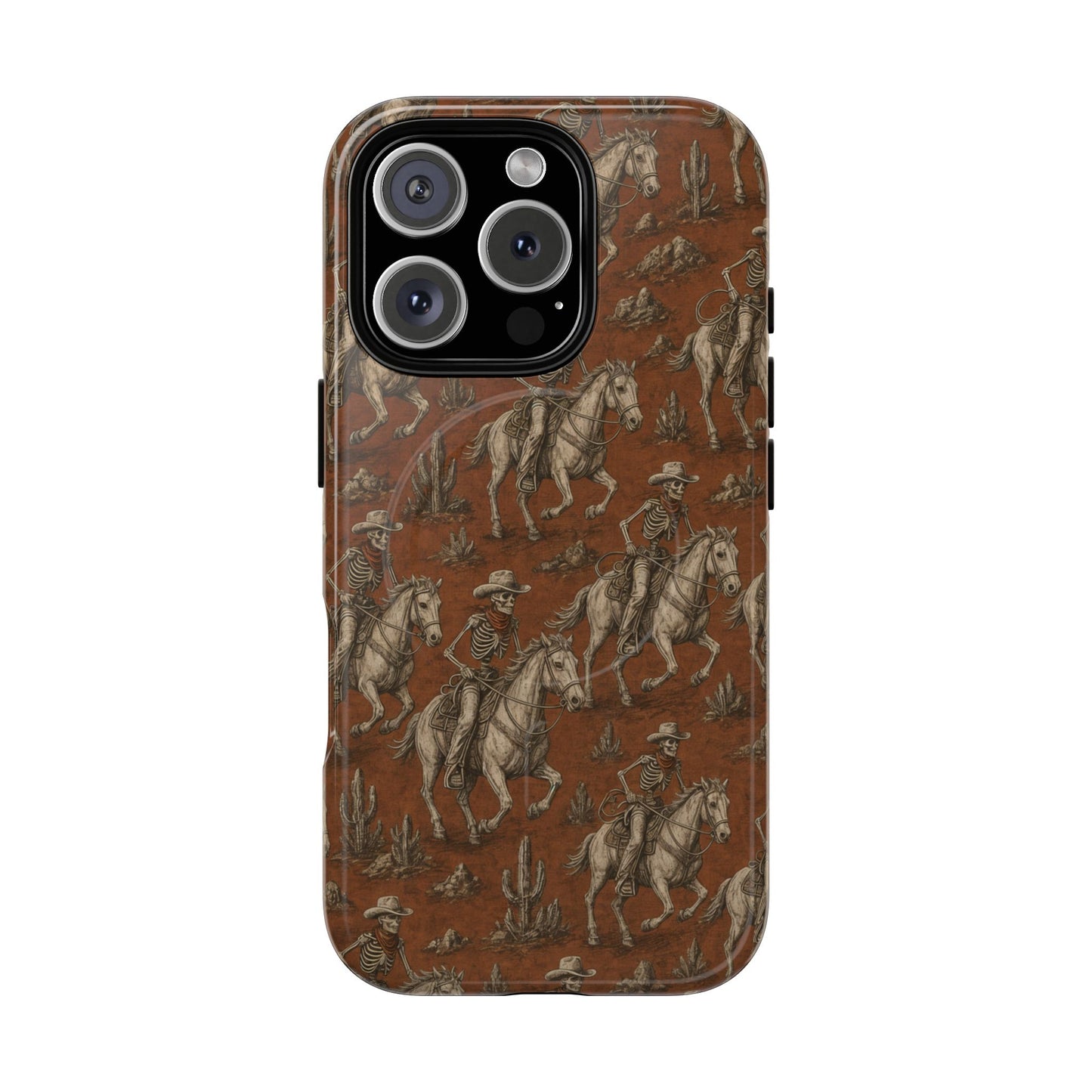Skeleton Cowboy Ride Magnetic Case