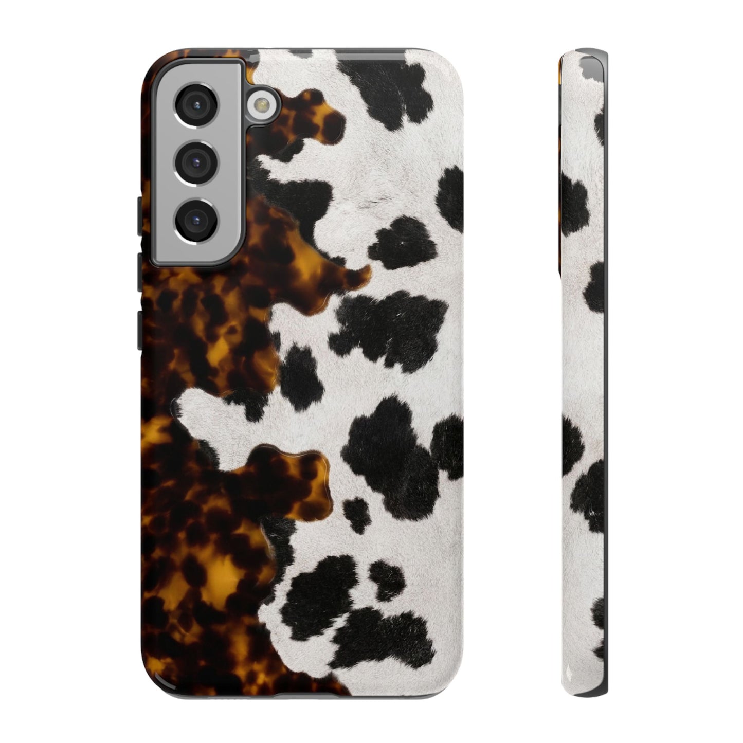 Tortoiseshell + Cowhide Tough Case