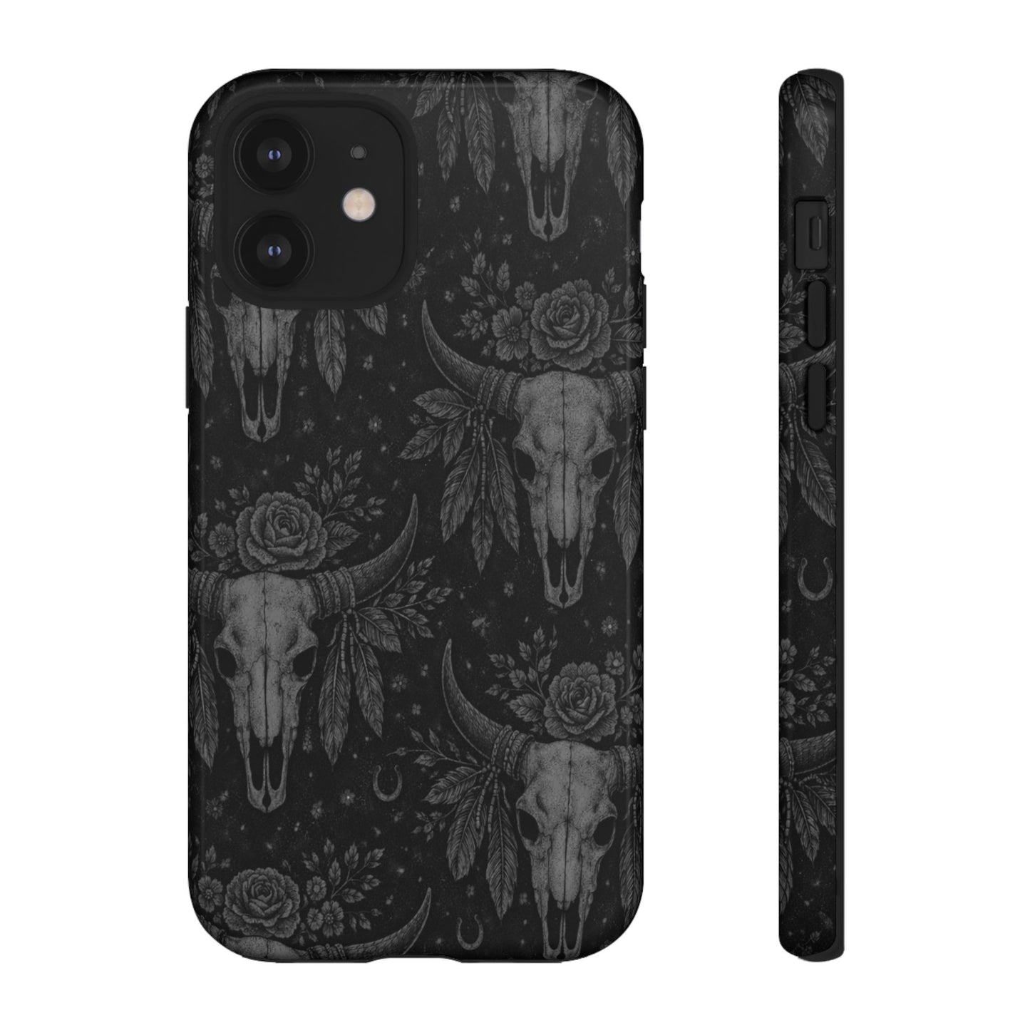 Western Noir Bull Skulls Tough Case