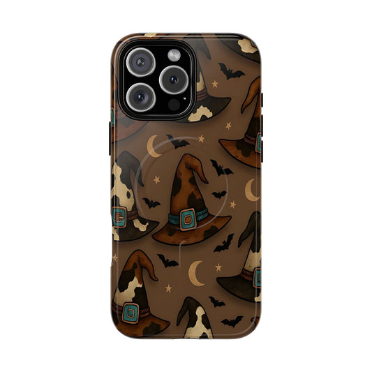 Cowhide Witch Hats Magnetic Case