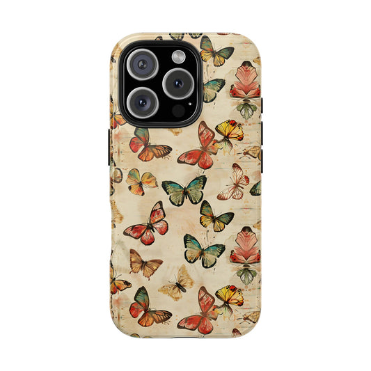 Colorful Vintage Butterflies Phone Case