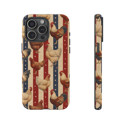 Chickens and Stripes Tough Case