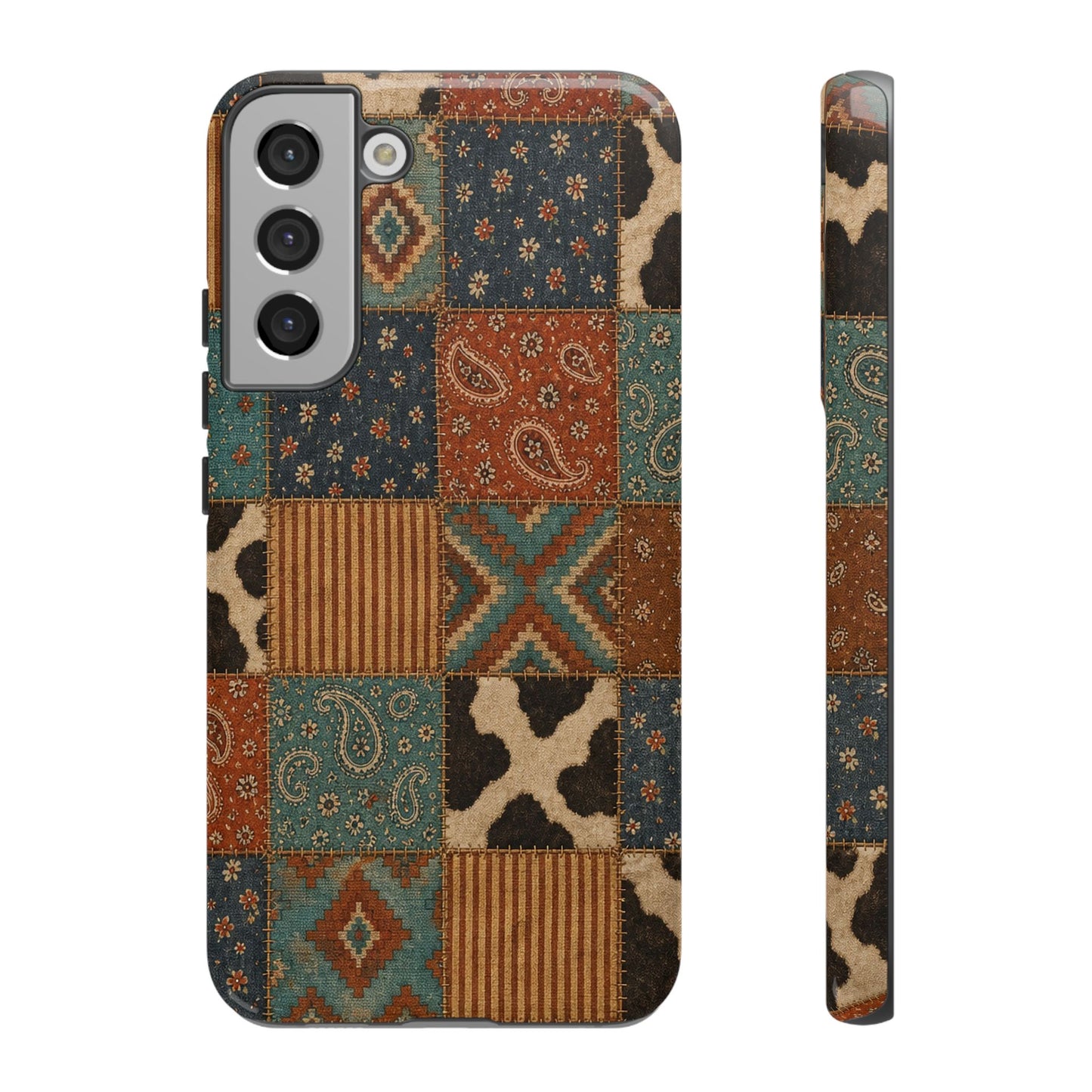 Turquoise Patchwork Tough Case