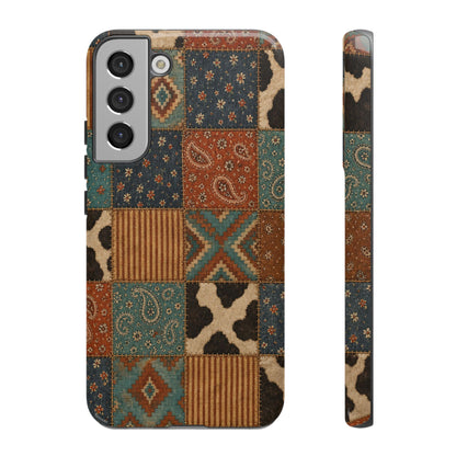 Turquoise Patchwork Tough Case
