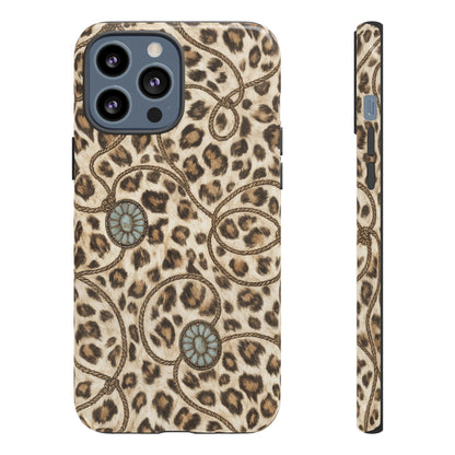 Leopard Rope Conchos Tough Case