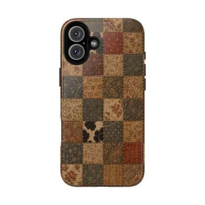 Rustic Patchwork Magnetic Case