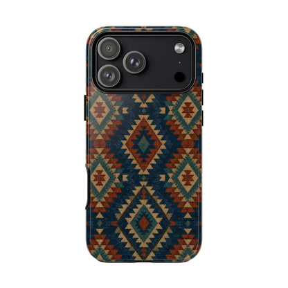Navy Aztec Tough Case