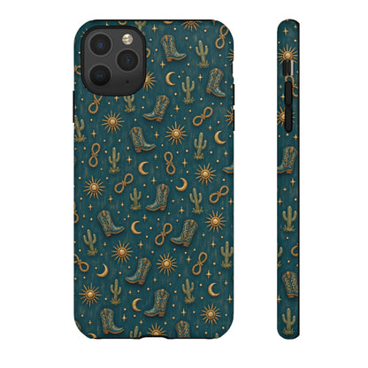 Teal Western Charms Tough Case