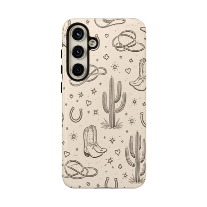 Cowgirl Doodles Tough Case
