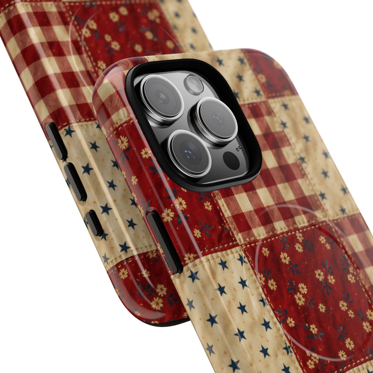 Gingham Stars Magnetic Case