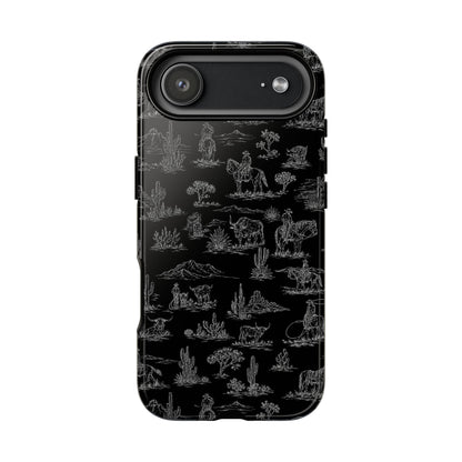 Midnight Toile Tough Case