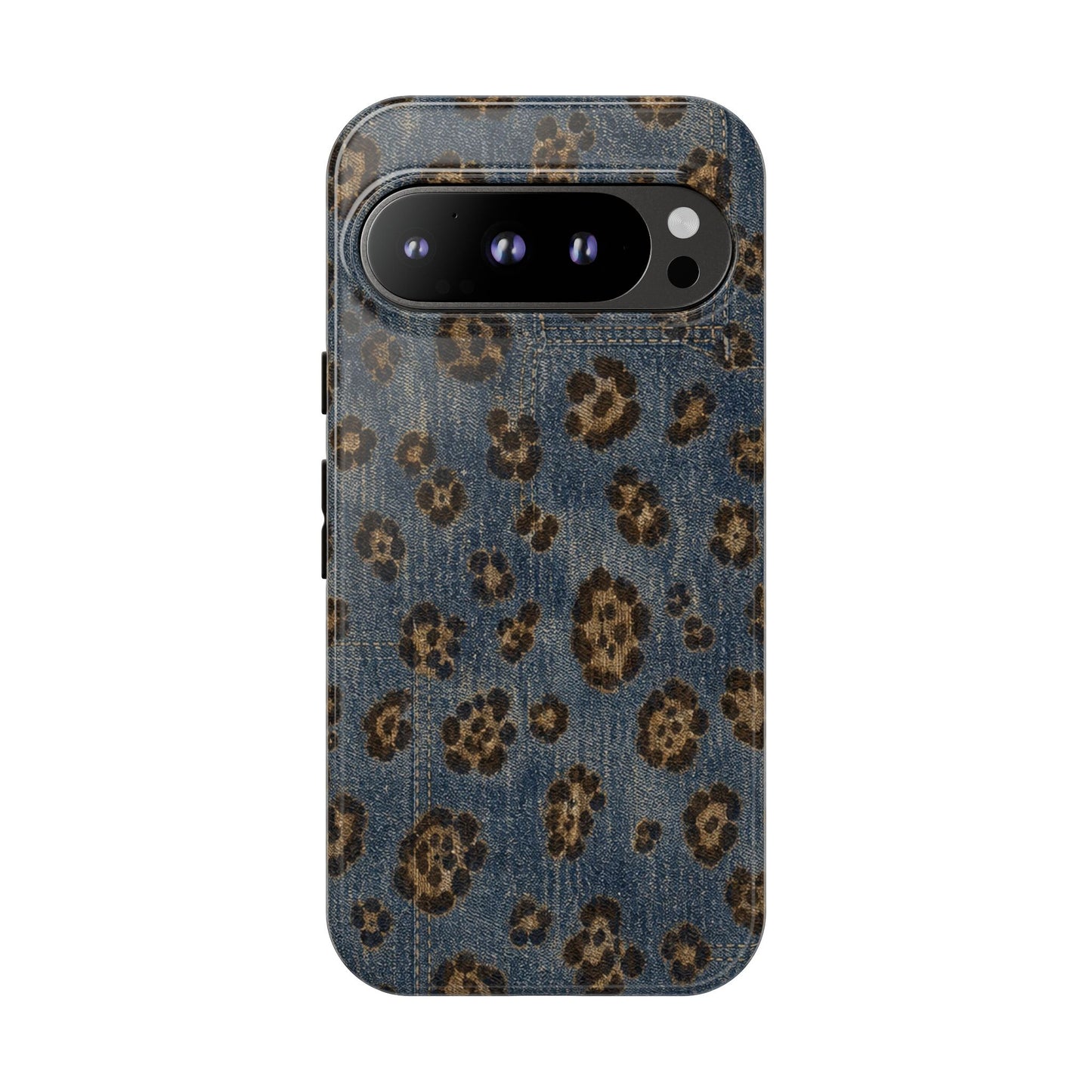 Denim Leopard Tough Case